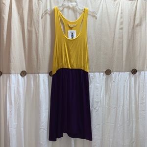 Purple and Gold Dress